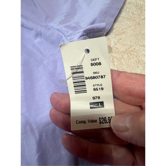 Aeropostale Womans Lilac Tee Shirt Sz L NWT - Picture 4 of 6